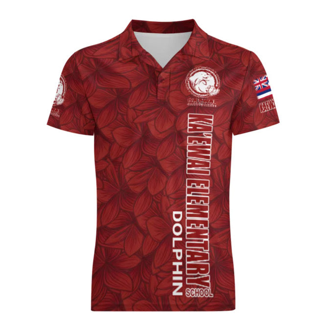 Unisex Ka’ewai Staff Polo Shirt (Flower Design)