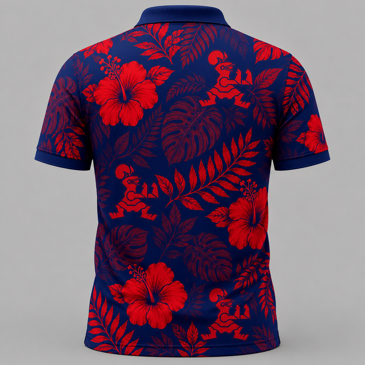 Saint Louis School Polo Shirt • Hawaiian Tribal Design