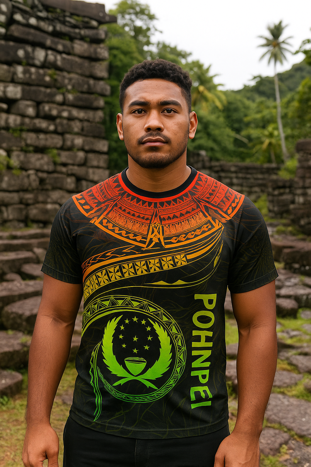 Pohnpei Tribal Dri-Fit Shirt • Island Style Design