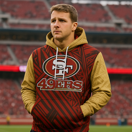 49ers Tribal Design Hoodie | Polynesian NFL Hoodie