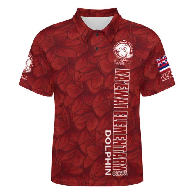 Women’s Ka’ewai Staff Polo Shirt (Flower Design)