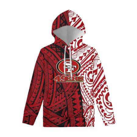 San Francisco 49ers Tribal Design Hoodie | Polynesian NFL Hoodie