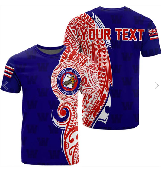 Custom High School Dri-Fit Shirts • Waianae High Custom Design