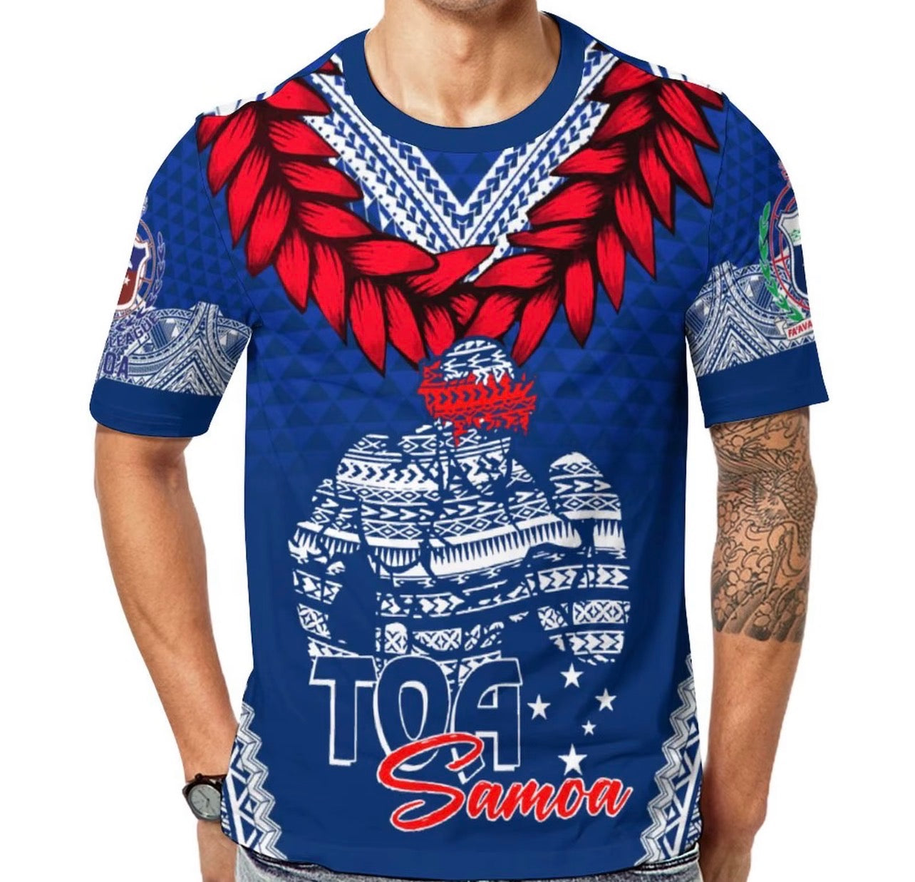 Toa Samoa Polynesian Tribal T-Shirt