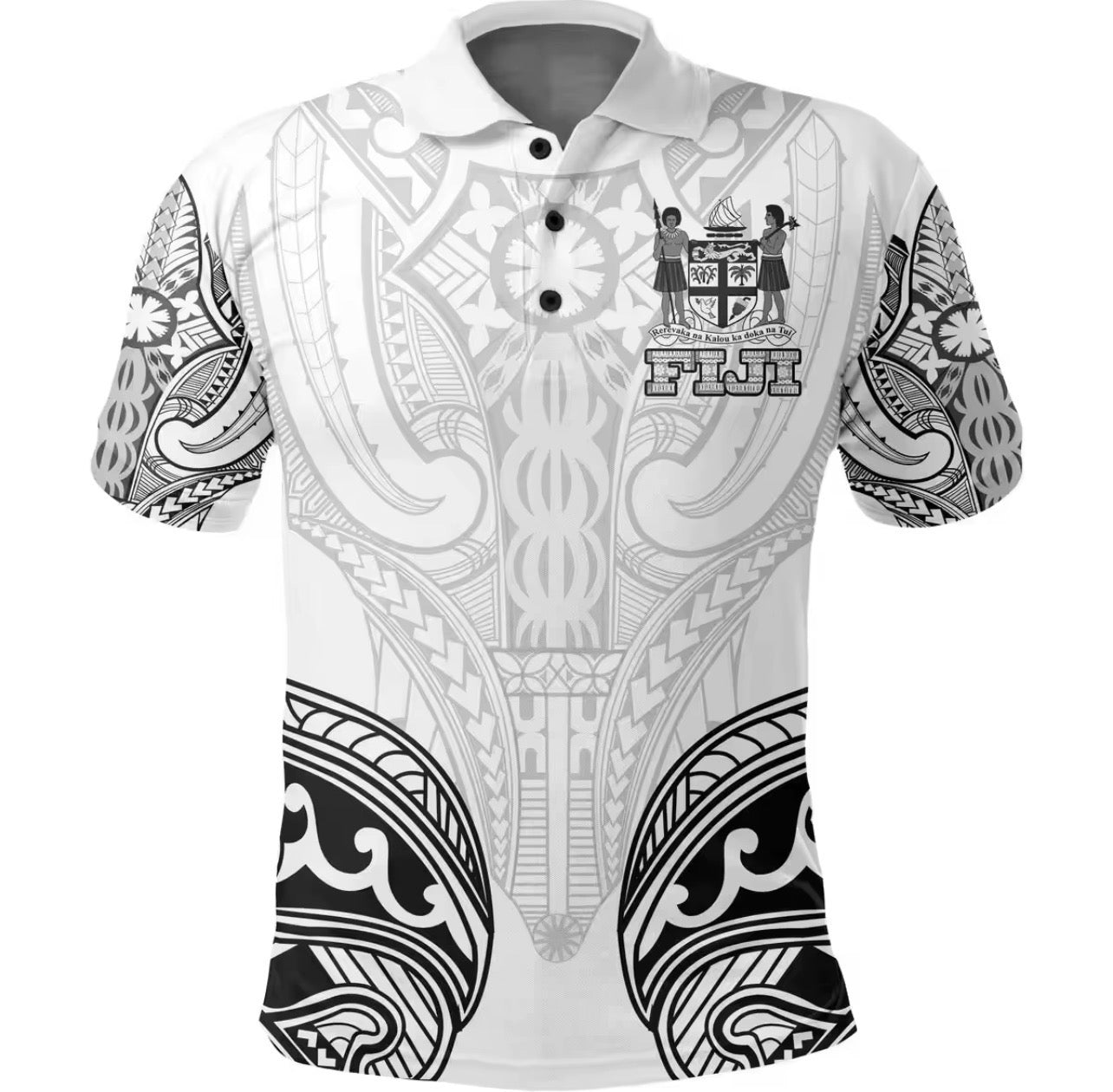 Fiji Polynesian Tribal Polo Shirt