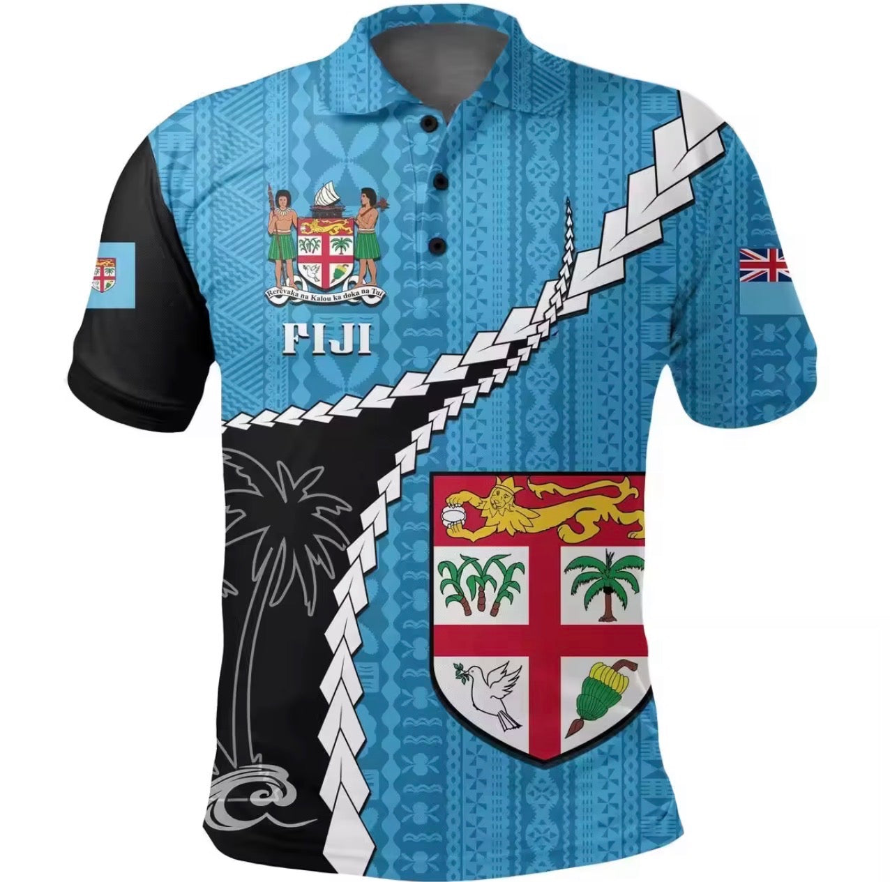 Fiji Polynesian Tribal Polo Shirt