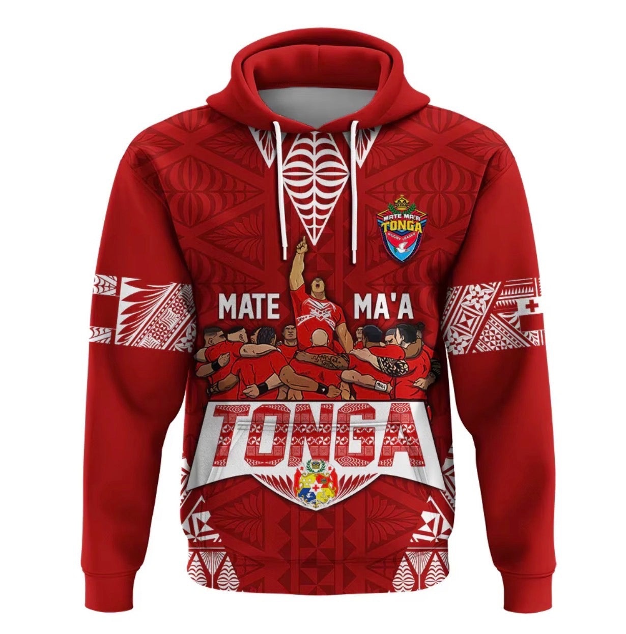 Mate Ma'a Tonga Polynesian Tribal Hoodie