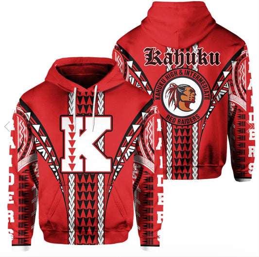 Kahuku High School Polynesian Tribal Hoodie