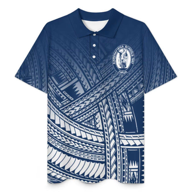 Kamehameha High School Polynesian Tribal Polo Shirt