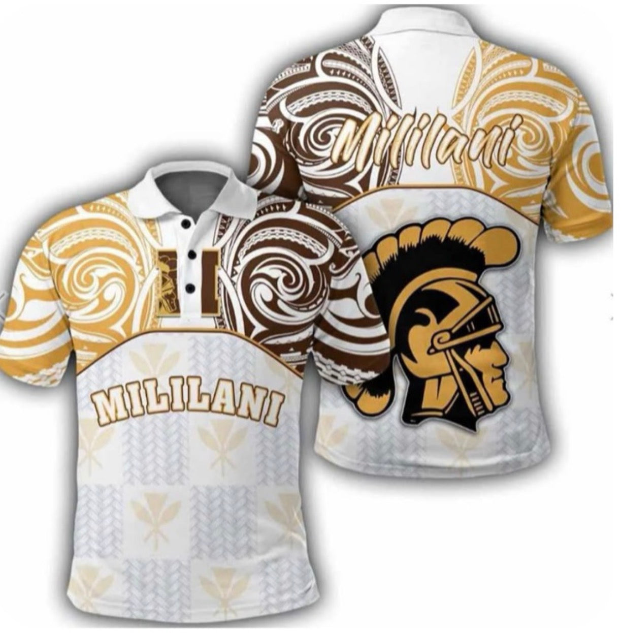 Mililani High School Polynesian Tribal Polo Shirt