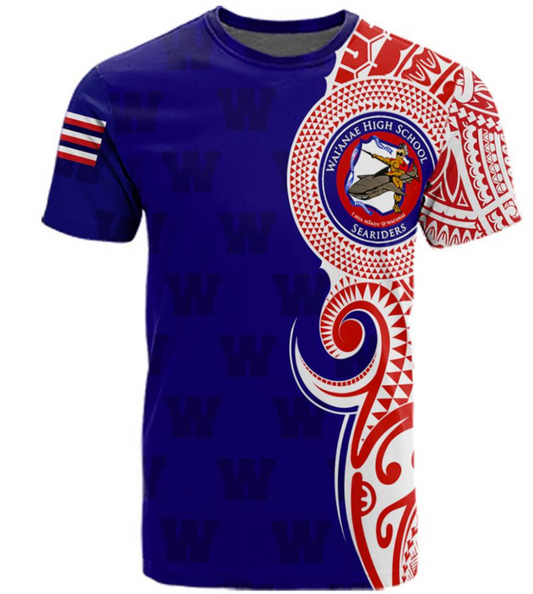 Waianae High Tribal Dri-Fit Shirt • Island Style Design