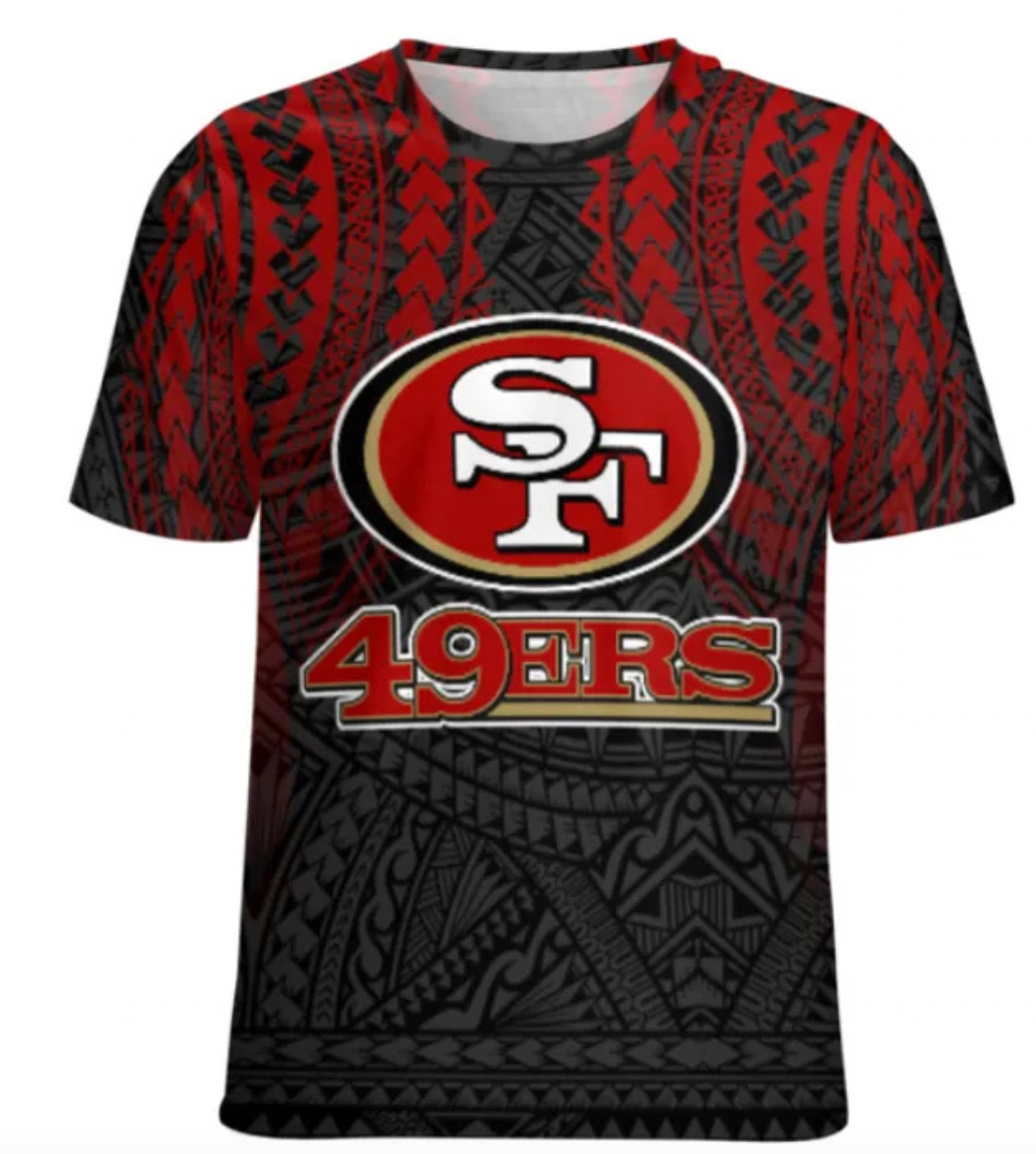 Exclusive San Francisco 49ers Hawaiian Tribal Tee – Lightweight Dri-Fit