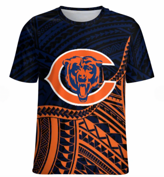 Exclusive Chicago Bears Hawaiian Tribal Tee – Lightweight Dri-Fit