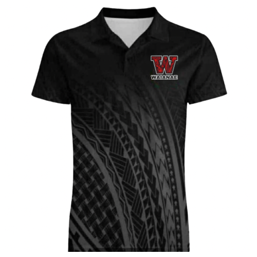 Waianae High School Polo Shirt • Polynesian Tribal Design
