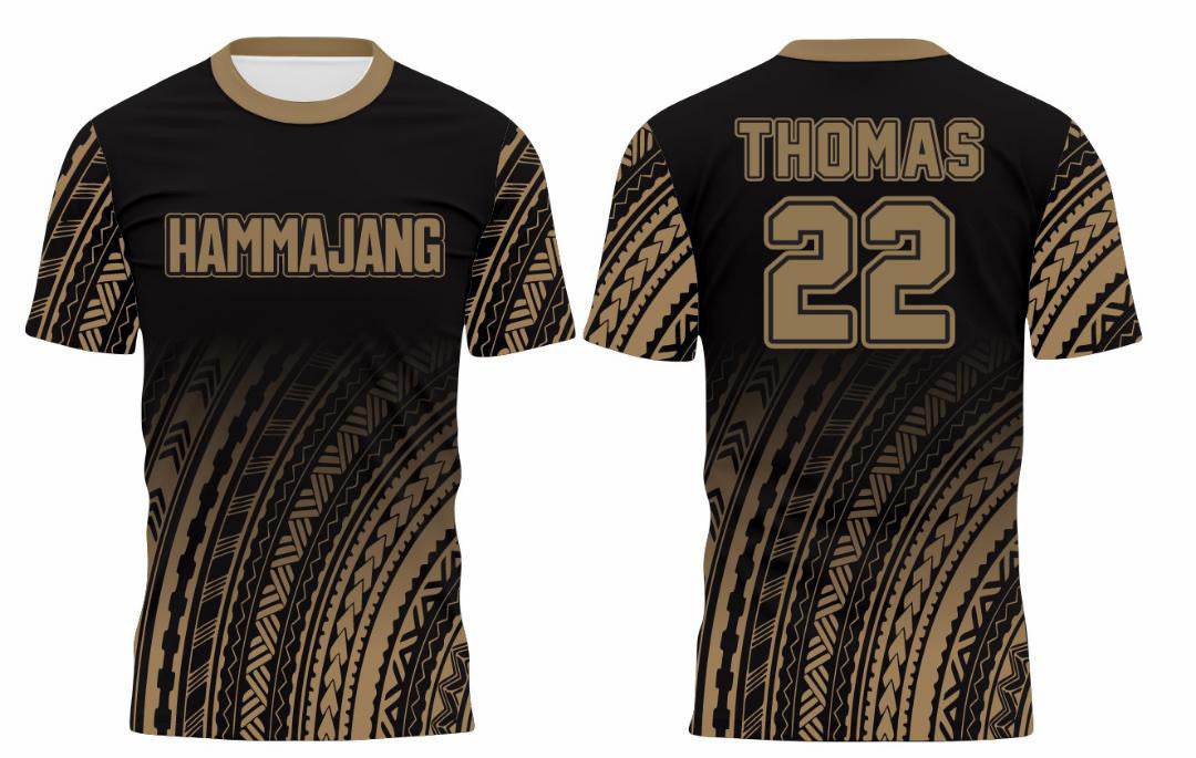 Custom Volleyball T-shirts • Polynesian Tribal Design