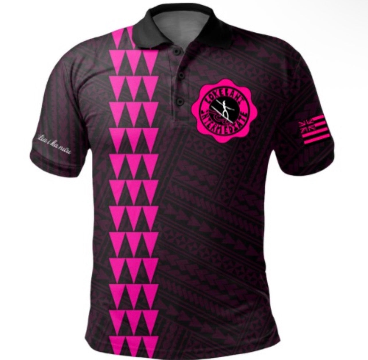 Lokelani Intermediate School Polo Shirt • Polynesian Tribal Design